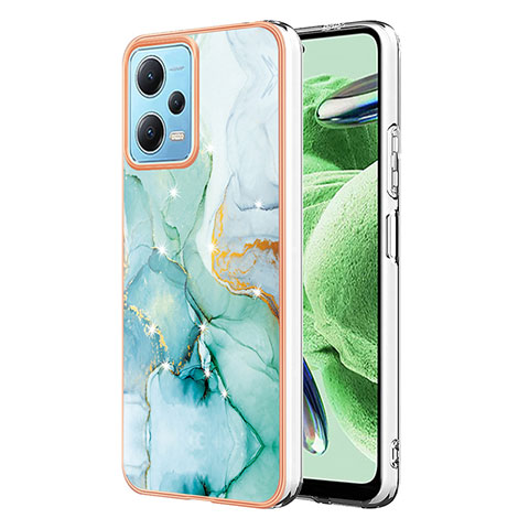 Coque Silicone Motif Fantaisie Souple Couleur Unie Etui Housse YB5 pour Xiaomi Poco X5 5G Vert