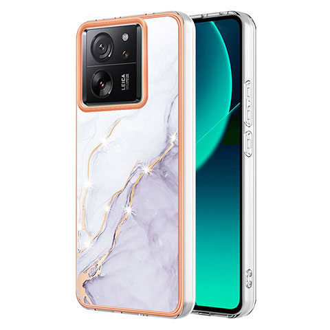 Coque Silicone Motif Fantaisie Souple Couleur Unie Etui Housse YB5 pour Xiaomi Redmi K60 Ultra 5G Blanc