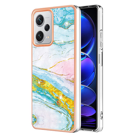 Coque Silicone Motif Fantaisie Souple Couleur Unie Etui Housse YB5 pour Xiaomi Redmi Note 12 Explorer Colorful