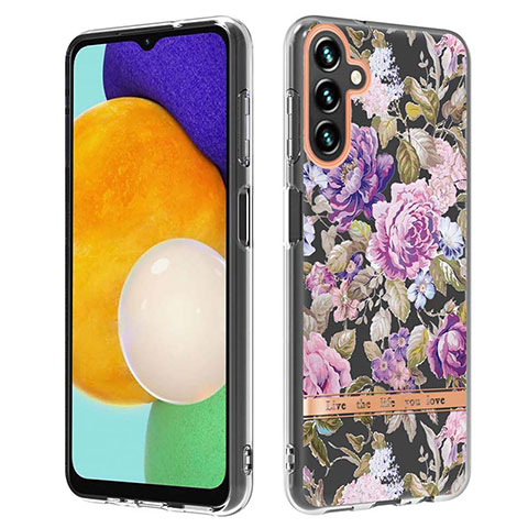 Coque Silicone Motif Fantaisie Souple Couleur Unie Etui Housse YB6 pour Samsung Galaxy A54 5G Violet Clair