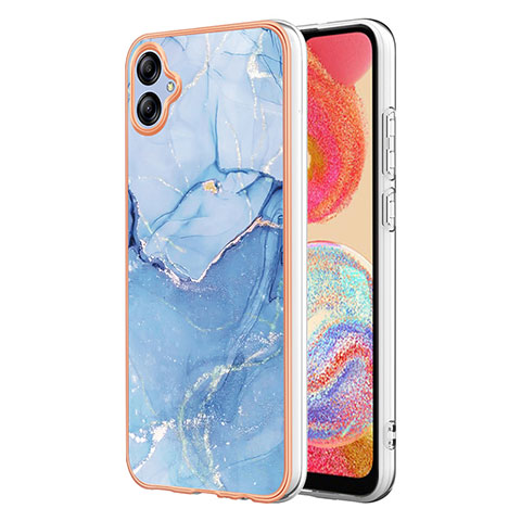 Coque Silicone Motif Fantaisie Souple Couleur Unie Etui Housse YB7 pour Samsung Galaxy A04E Bleu