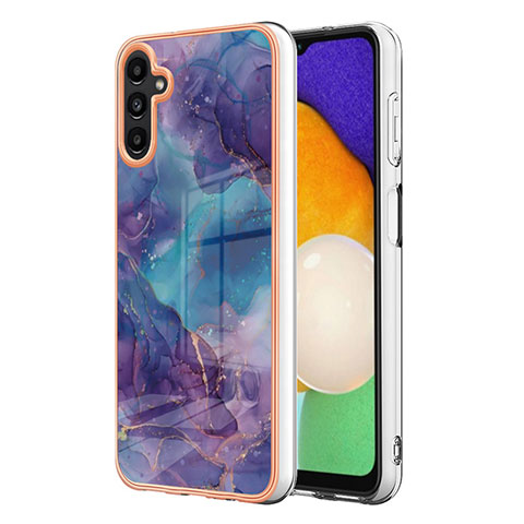 Coque Silicone Motif Fantaisie Souple Couleur Unie Etui Housse YB7 pour Samsung Galaxy A34 5G Violet