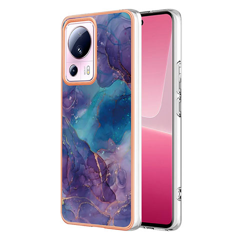 Coque Silicone Motif Fantaisie Souple Couleur Unie Etui Housse YB7 pour Xiaomi Mi 12 Lite NE 5G Violet