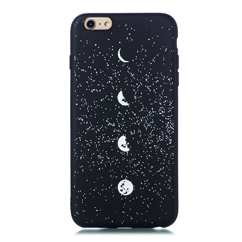 Coque Silicone Paillette Etoile Souple Couleur Unie Etui Housse pour Apple iPhone 6 Plus Mixte