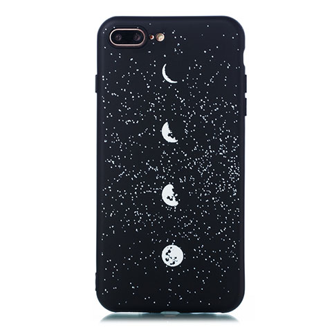 Coque Silicone Paillette Etoile Souple Couleur Unie Etui Housse pour Apple iPhone 7 Plus Mixte