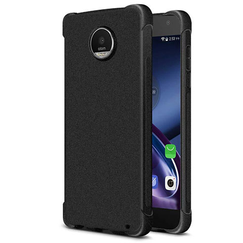 Coque Silicone Souple Couleur Unie Gel pour Motorola Moto Z2 Play Noir