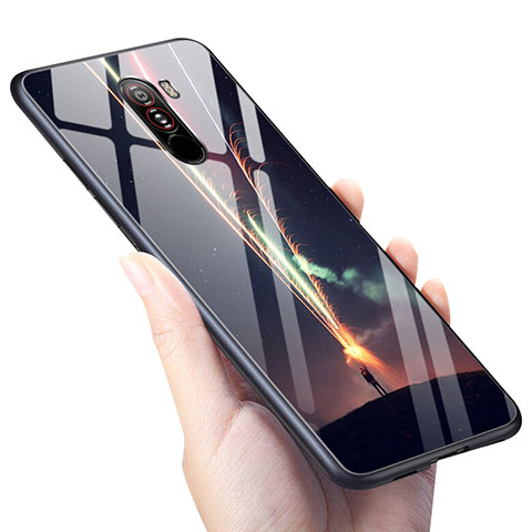 Coque Silicone Souple Miroir M02 pour Xiaomi Pocophone F1 Noir