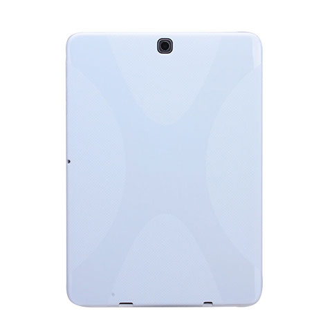 Coque Silicone Souple Vague X-Line pour Samsung Galaxy Tab S2 8.0 SM-T710 SM-T715 Blanc