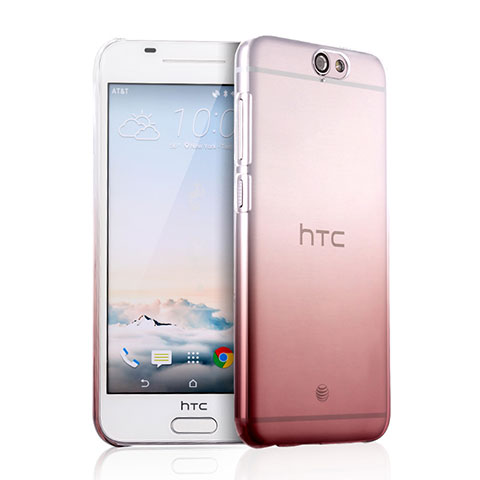 Coque Transparente Rigide Degrade pour HTC One A9 Rose