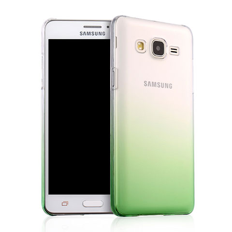 Coque Transparente Rigide Degrade pour Samsung Galaxy On5 Pro Vert