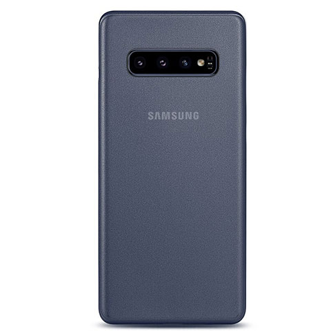 Coque Ultra Fine Mat Rigide Housse Etui Transparente P01 pour Samsung Galaxy S10 5G Bleu