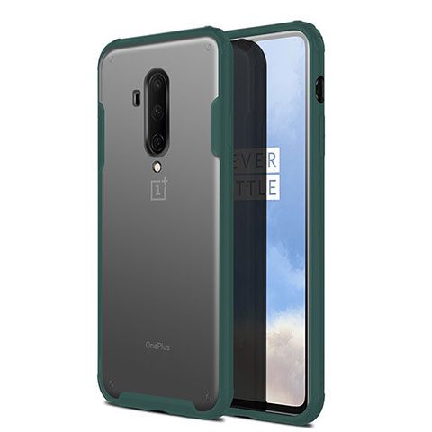 Coque Ultra Fine Mat Rigide Housse Etui Transparente pour OnePlus 7T Pro 5G Vert