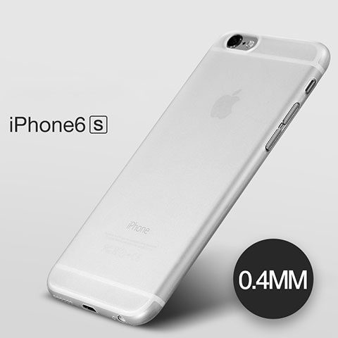 Coque Ultra Fine Mat Silicone Transparente pour Apple iPhone 6S Blanc