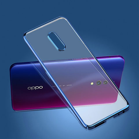 Coque Ultra Fine Plastique Rigide Etui Housse Transparente pour Oppo K3 Bleu