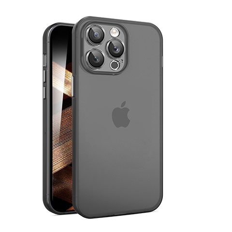 Coque Ultra Fine Plastique Rigide Etui Housse Transparente QC pour Apple iPhone 15 Pro Noir