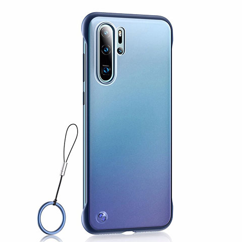 Coque Ultra Fine Plastique Rigide Etui Housse Transparente U01 pour Huawei P30 Pro New Edition Bleu