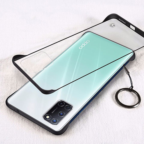 Coque Ultra Fine Plastique Rigide Etui Housse Transparente U01 pour Oppo A52 Noir