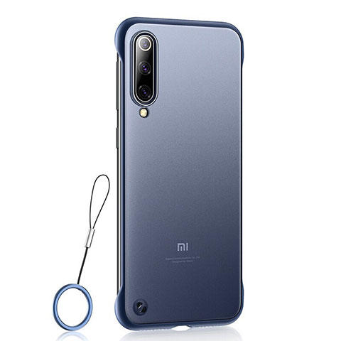 Coque Ultra Fine Plastique Rigide Etui Housse Transparente U01 pour Xiaomi Mi 9 Lite Bleu