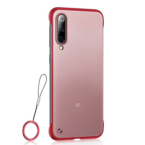 Coque Ultra Fine Plastique Rigide Etui Housse Transparente U01 pour Xiaomi Mi A3 Lite Rouge