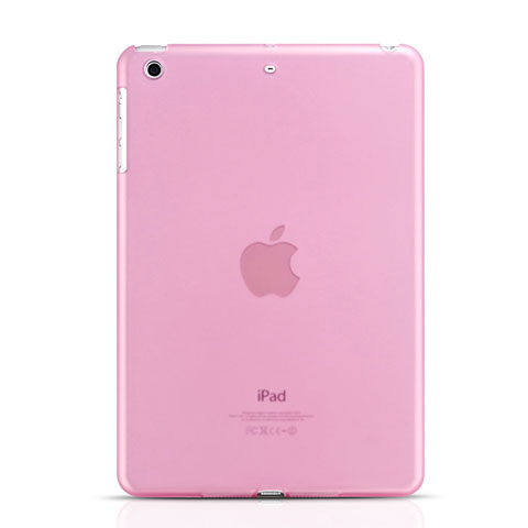 Coque Ultra Fine Plastique Rigide Transparente pour Apple iPad Mini 2 Rose