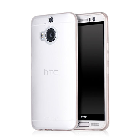 Coque Ultra Fine Plastique Rigide Transparente pour HTC One M9 Plus Blanc