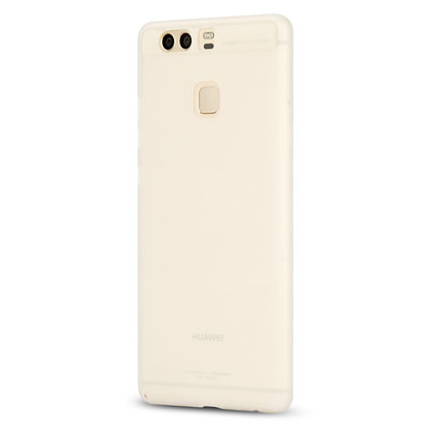 Coque Ultra Fine Plastique Rigide Transparente pour Huawei P9 Plus Blanc