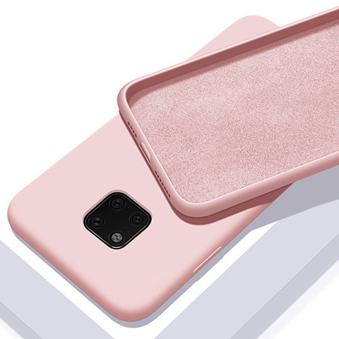 Coque Ultra Fine Silicone Souple 360 Degres Housse Etui C01 pour Huawei Mate 20 Pro Rose