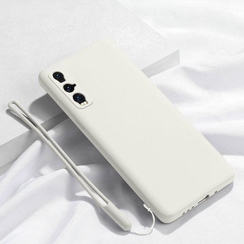 Coque Ultra Fine Silicone Souple 360 Degres Housse Etui C01 pour Oppo Find X2 Blanc