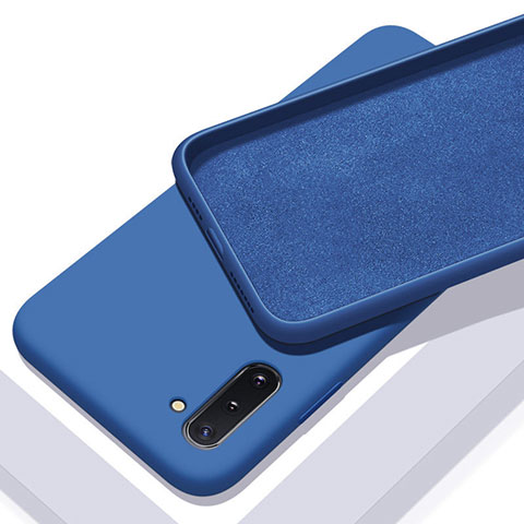 Coque Ultra Fine Silicone Souple 360 Degres Housse Etui C01 pour Samsung Galaxy Note 10 5G Bleu