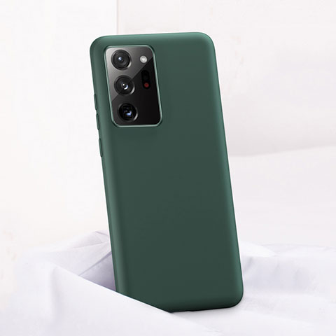 Coque Ultra Fine Silicone Souple 360 Degres Housse Etui C01 pour Samsung Galaxy Note 20 Ultra 5G Vert Nuit