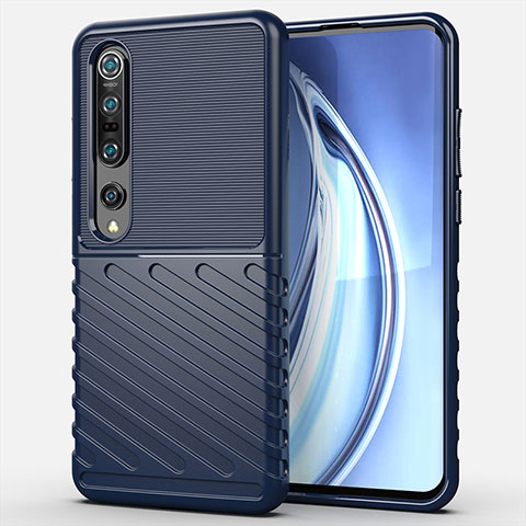 Coque Ultra Fine Silicone Souple 360 Degres Housse Etui C01 pour Xiaomi Mi 10 Pro Bleu