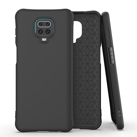 Coque Ultra Fine Silicone Souple 360 Degres Housse Etui C01 pour Xiaomi Redmi Note 9 Pro Noir