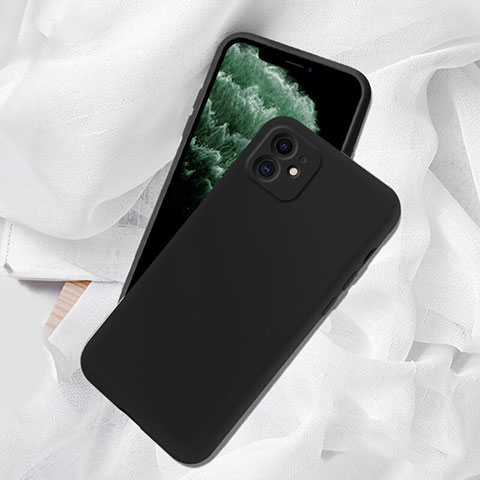 Coque Ultra Fine Silicone Souple 360 Degres Housse Etui C02 pour Apple iPhone 11 Noir