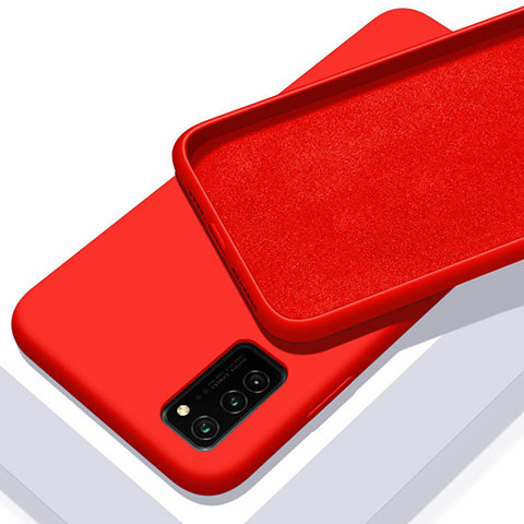 Coque Ultra Fine Silicone Souple 360 Degres Housse Etui C02 pour Huawei Honor View 30 Pro 5G Rouge