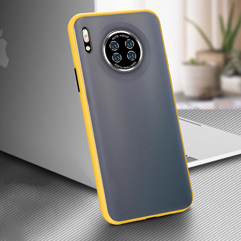 Coque Ultra Fine Silicone Souple 360 Degres Housse Etui C02 pour Huawei Mate 30 Pro 5G Jaune