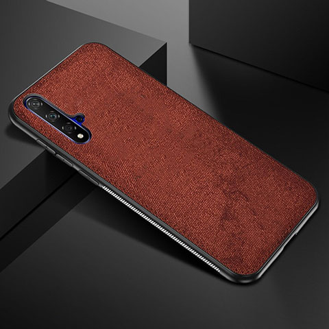 Coque Ultra Fine Silicone Souple 360 Degres Housse Etui C02 pour Huawei Nova 5T Marron