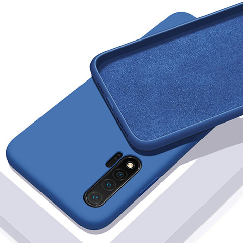 Coque Ultra Fine Silicone Souple 360 Degres Housse Etui C02 pour Huawei Nova 6 Bleu