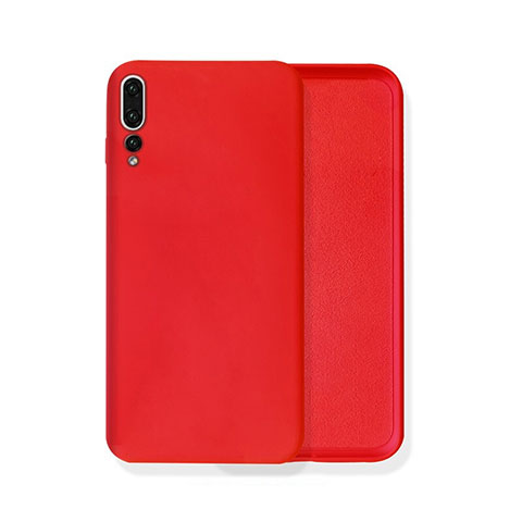 Coque Ultra Fine Silicone Souple 360 Degres Housse Etui C02 pour Huawei P20 Pro Rouge