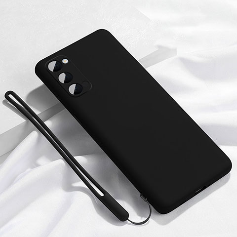 Coque Ultra Fine Silicone Souple 360 Degres Housse Etui C02 pour Oppo Reno4 5G Noir