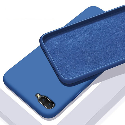 Coque Ultra Fine Silicone Souple 360 Degres Housse Etui C02 pour Oppo RX17 Neo Bleu