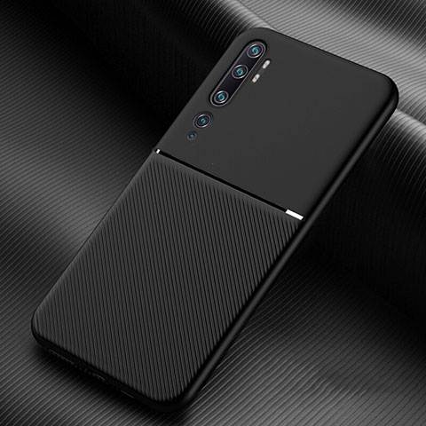 Coque Ultra Fine Silicone Souple 360 Degres Housse Etui C02 pour Xiaomi Mi Note 10 Pro Noir