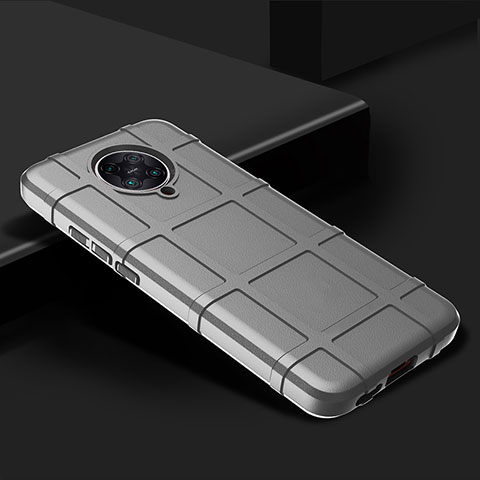 Coque Ultra Fine Silicone Souple 360 Degres Housse Etui C02 pour Xiaomi Redmi K30 Pro Zoom Argent
