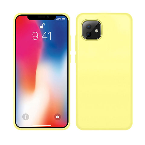 Coque Ultra Fine Silicone Souple 360 Degres Housse Etui C03 pour Apple iPhone 11 Jaune