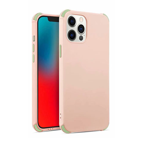 Coque Ultra Fine Silicone Souple 360 Degres Housse Etui C03 pour Apple iPhone 12 Pro Max Rose