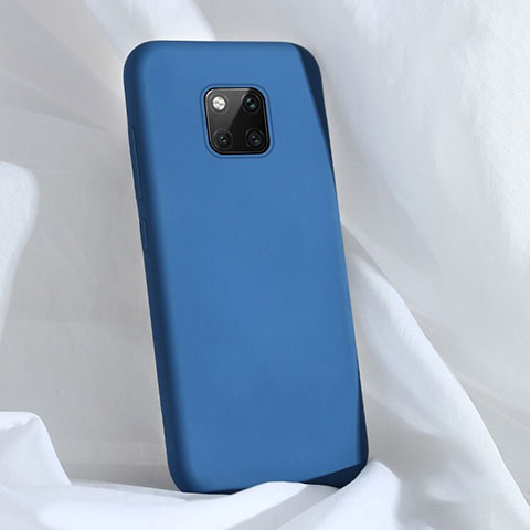 Coque Ultra Fine Silicone Souple 360 Degres Housse Etui C03 pour Huawei Mate 20 Pro Bleu