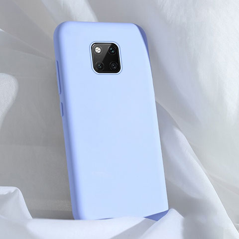 Coque Ultra Fine Silicone Souple 360 Degres Housse Etui C03 pour Huawei Mate 20 Pro Bleu Ciel