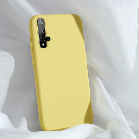 Coque Ultra Fine Silicone Souple 360 Degres Housse Etui C03 pour Huawei Nova 5 Jaune