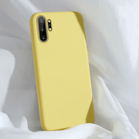 Coque Ultra Fine Silicone Souple 360 Degres Housse Etui C03 pour Samsung Galaxy Note 10 Plus 5G Jaune