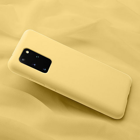 Coque Ultra Fine Silicone Souple 360 Degres Housse Etui C03 pour Samsung Galaxy S20 Plus 5G Jaune