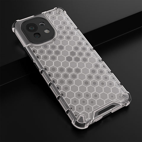 Coque Ultra Fine Silicone Souple 360 Degres Housse Etui C03 pour Xiaomi Mi 11 Lite 5G Blanc